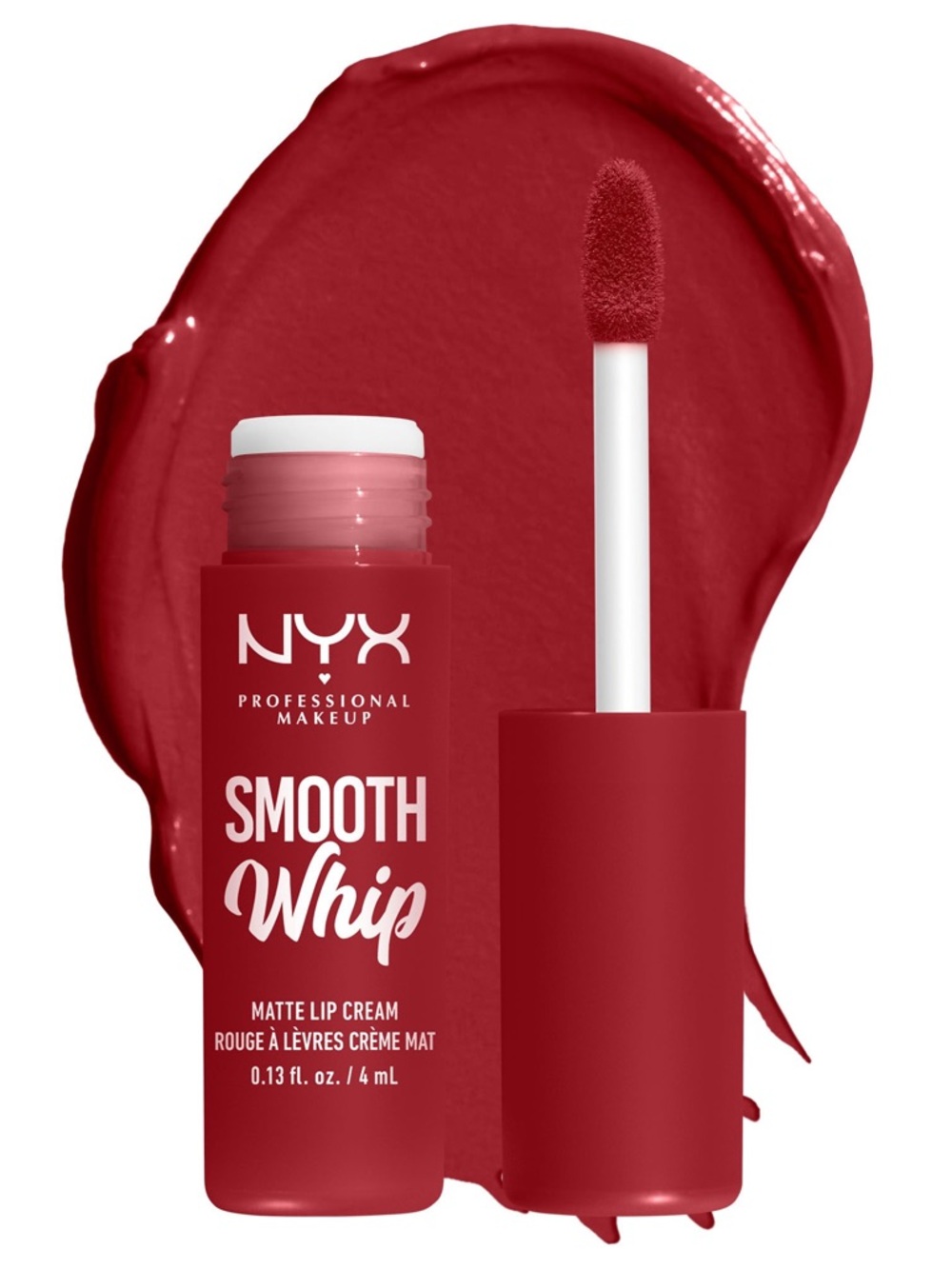 🆕 NYX Smooth Whip Matte Lip Cream Liquid Lipstick in Velvet Robe, Deep brick red